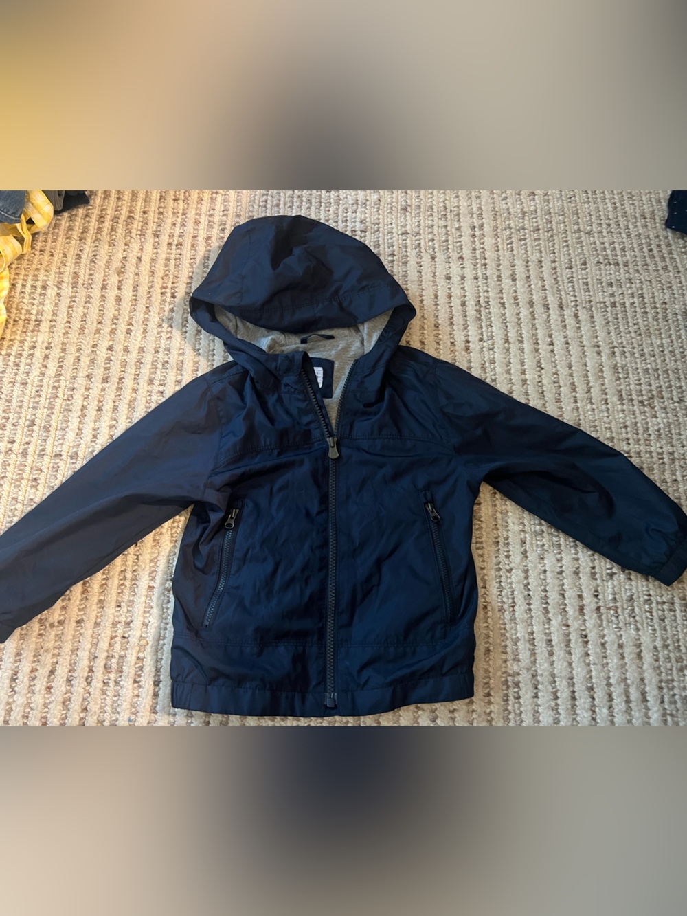 Gap Kids Navy Hooded Rain Jacket